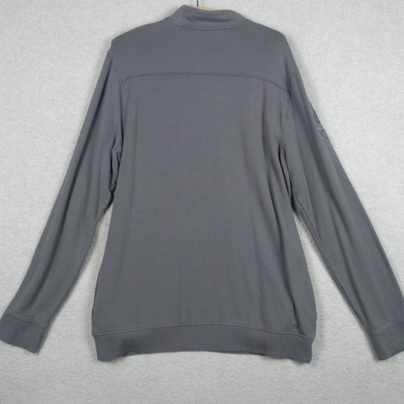 Travis Mathew Newport ¼ Zip Pullover Men’s Large Gray Long Sleeve TM1MU419 Logos - Picture 4 of 16